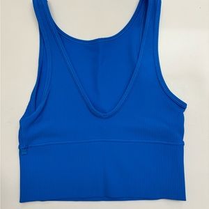 Lululemon Power Pivot Ribbed Tank Top size 4 In poolside